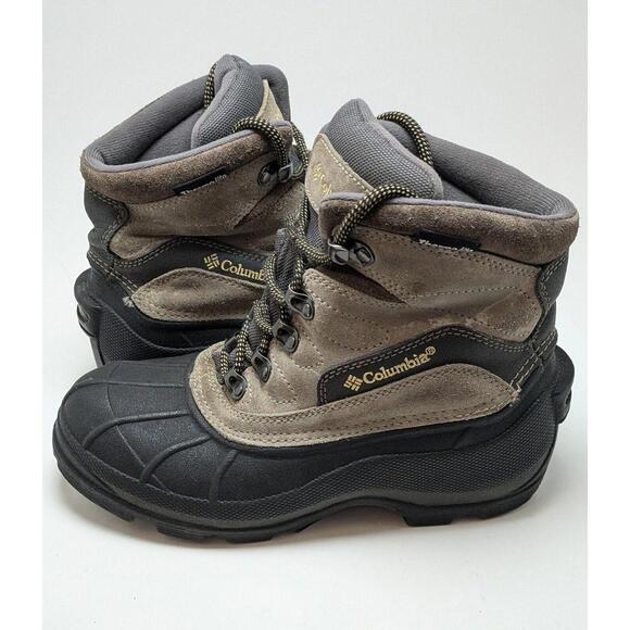 Womens Columbia Cascadian Gray Black Winter Snow Boots BL1160-925 Size 8 - Picture 1 of 7